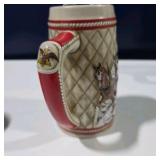3 Budweiser Clydesdale Beer Steins Anheuser-Busch Collector Series Holiday Lot
