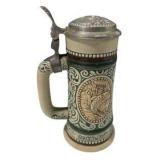 Avon 1978 Lidded Beer Stein Rainbow Trout Fishing Made in Brazil Ceramarte