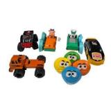 Mixed Fast Food Toy Vehicle Lot M&M’s Tonka John Deere Burger King & Mr. Potato Head