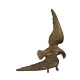 Brass Tone Elephant & Eagle Figurines, Made in India