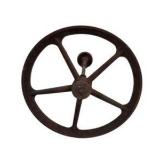 Antique Cast Iron Star Tobacco Cutter w/ A Large Hand Wheel – Rusty Display Piece