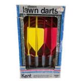 Vintage Kent Classic Lawn Darts Model 5417, MSR SweetWater Purifier System & Franklin Hockey Puck Lot