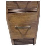 3-Piece Wood Furniture Lot – Matching Side Cabinets & Bench / Coffee Table