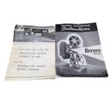 Estimated value $200-$300! Vintage Revere Eight 8mm Projector Model 85 With Case, Reels, Manuals & GE Projection Lamp