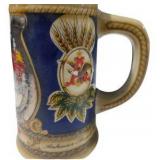 Pair of Budweiser Clydesdale Beer Steins Anheuser-Busch Horse Team Holiday Lot