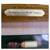 Framed Fishing Lures of the 20th Century Display Shadow Box