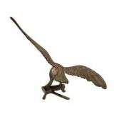 Brass Tone Elephant & Eagle Figurines, Made in India