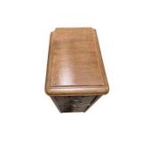3-Piece Wood Furniture Lot – Matching Side Cabinets & Bench / Coffee Table