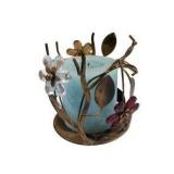Cats by Nina Cat Vase & Decorative Metal Candle Holders Lot