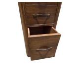 3-Piece Wood Furniture Lot – Matching Side Cabinets & Bench / Coffee Table