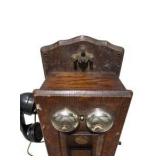 Estimated  $150-$250 value! Antique Monarch Telephone Mfg. Co. Wood Wall Telephone – Fort Dodge Iowa
