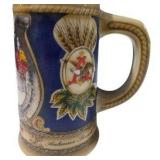 Pair of Budweiser Clydesdale Beer Steins Anheuser-Busch Horse Team Holiday Lot
