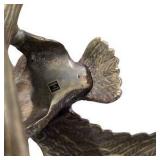 Brass Tone Elephant & Eagle Figurines, Made in India