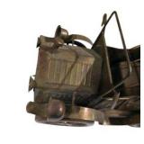 Vintage Metal Carriage Automobile Décor Piece Made in Hong Kong