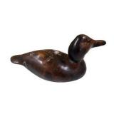 Mixed Home Décor Lot – Wooden Duck, Glass jar with handle, Metal Leaf candle Holder & candle snuffer