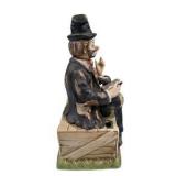 Distressed Clown Porcelain Figurine