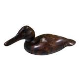 Mixed Home Décor Lot – Wooden Duck, Glass jar with handle, Metal Leaf candle Holder & candle snuffer