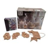 Elements Crackle Hurricane Candle Holders, Pioneer Photo Album & Abbey Press Joy Wall Decor