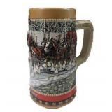3 Budweiser Clydesdale Beer Steins Anheuser-Busch Collector Series Holiday Lot