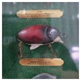 Framed Fishing Lures of the 20th Century Display Shadow Box