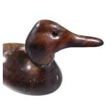 Mixed Home Décor Lot – Wooden Duck, Glass jar with handle, Metal Leaf candle Holder & candle snuffer