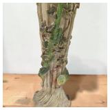 Decorative Table Lamp & Tall Bamboo Vines Bird design Candle Holder Lot