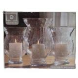 Elements Crackle Hurricane Candle Holders, Pioneer Photo Album & Abbey Press Joy Wall Decor