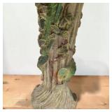 Decorative Table Lamp & Tall Bamboo Vines Bird design Candle Holder Lot
