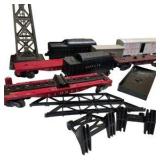 Vintage Lionel O Gauge Train Cars, Accessories, Floodlight Tower & Model Railroad Parts Lot