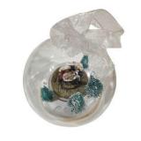 Christmas Decor Lot: LED Star Tree Topper, Santa Sack, Nativity Ornament & Ceramic Church
