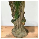 Decorative Table Lamp & Tall Bamboo Vines Bird design Candle Holder Lot