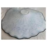 Hand Blown & Sculpted Glass Vessel  Bowl by Stan O