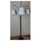 3 Light Mid Century Modern Style Adjustable Arc Floor Lamp
