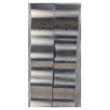 Pair of Copper Metal "Rhythmic Curves" Wall Sculptures