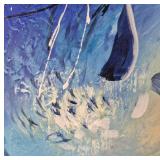Original "Shooting Stars " Abstract Orginal Paintings - set of 3