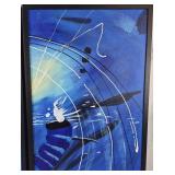 Original "Shooting Stars " Abstract Orginal Paintings - set of 3