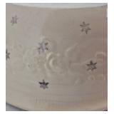 Homer Laughlin Platinum Stars Roses Oven Serve 2 Qt. Casserole with Lid and Underplate