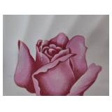 Scio Pottery Dorset China Set with Pink Roses and Platinum Edge - 12 Place Setting