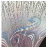 Vandermark Signed Handblown Art Glass Fan Vase 1504A