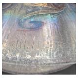 Vandermark Signed Handblown Art Glass Fan Vase 1504A