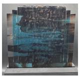 Joy Scott Designs Kiln Fused and Slumped Glass Layered Glass Panels