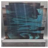 Joy Scott Designs Kiln Fused and Slumped Glass Layered Glass Panels