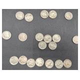 Collection of 20 Buffalo Nickels/indian Head Nickels