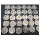 United States Bicentennial Coin Lot 1 - 30 Bicentennial Quarters and 1976 $2 Bill