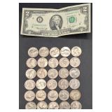United States Bicentennial Coin Lot 2 - 30 Bicentennial Quarters and 1976 $2 Bill