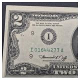 United States Bicentennial Coin Lot 3 - 25 Bicentennial Quarters, 2 Kennedy Bicentennial Half Dollars and Series 1976 $2 Bill