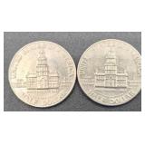 United States Bicentennial Coin Lot 3 - 25 Bicentennial Quarters, 2 Kennedy Bicentennial Half Dollars and Series 1976 $2 Bill