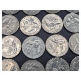 United States Bicentennial Coin Lot 3 - 25 Bicentennial Quarters, 2 Kennedy Bicentennial Half Dollars and Series 1976 $2 Bill