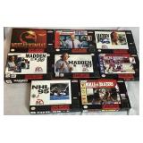 Collection of 13 Super Ninetendo (SNES) Games and Nintendo Cleaning Kit
