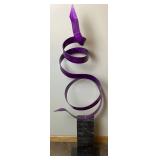 Jon Allen Purple Metal Art Sculpture